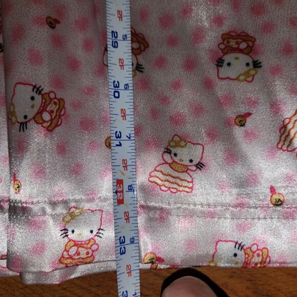 Hello Kitty Pink Silk Kimono Robe & Nightgown Set - Picture 4 of 7